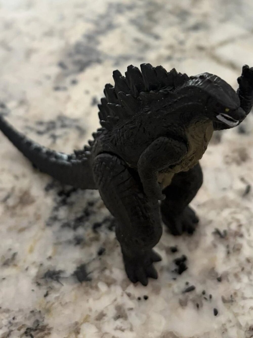 Vintage Godzilla Monster Figure 3.5in Black Black
